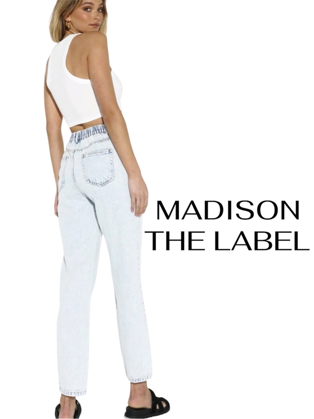 MADISON The Label Dante Cropped | Light Wash | Small 24-26